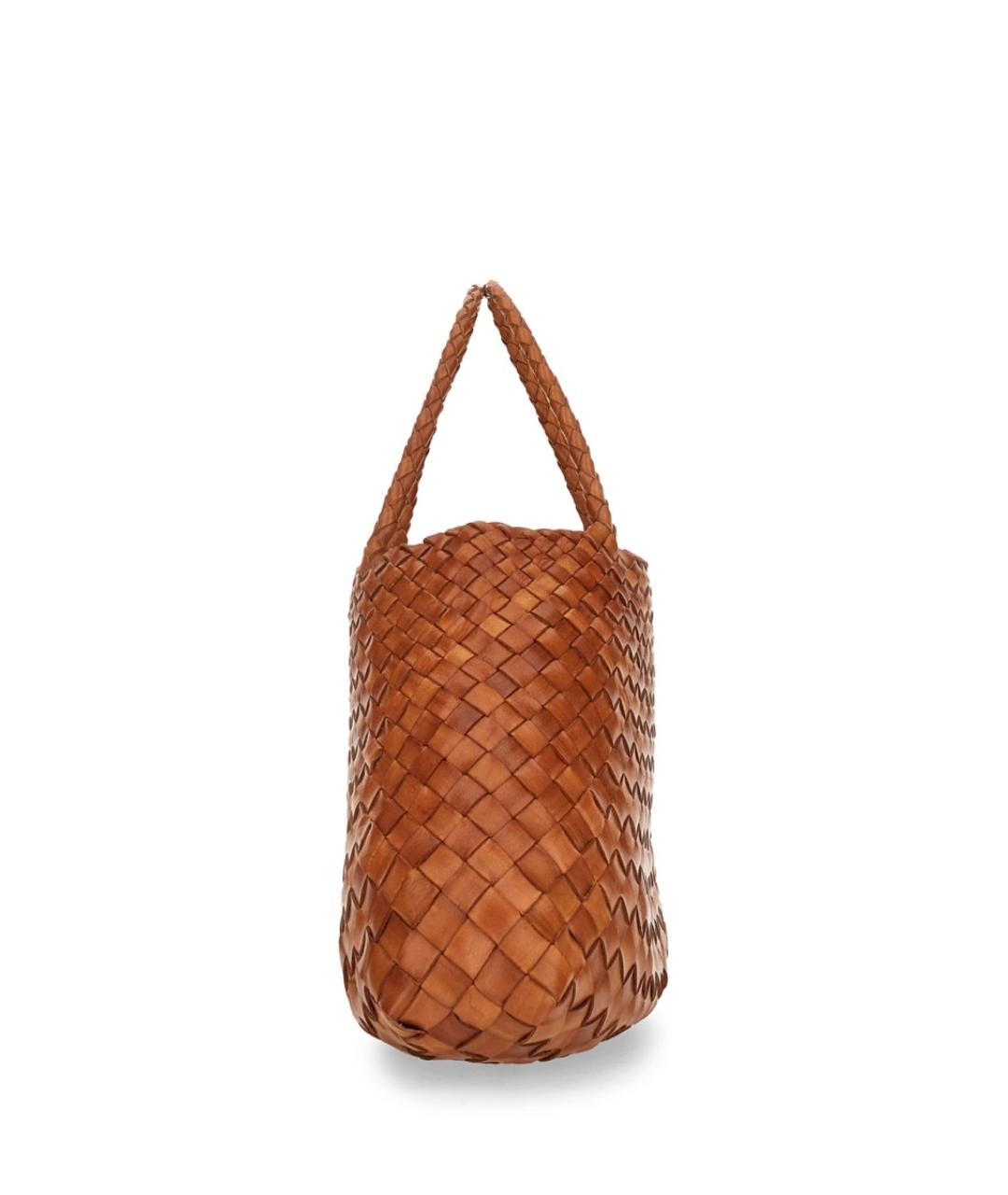 Dragon Diffusion Коричневая кожаная сумка тоут, фото 2