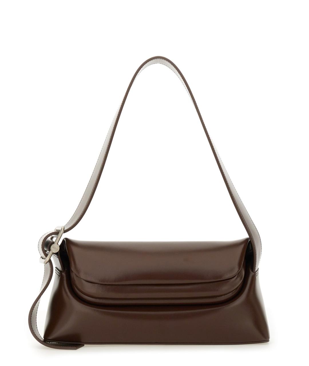 OSOI Коричневая кожаная сумка через плечо, фото 1