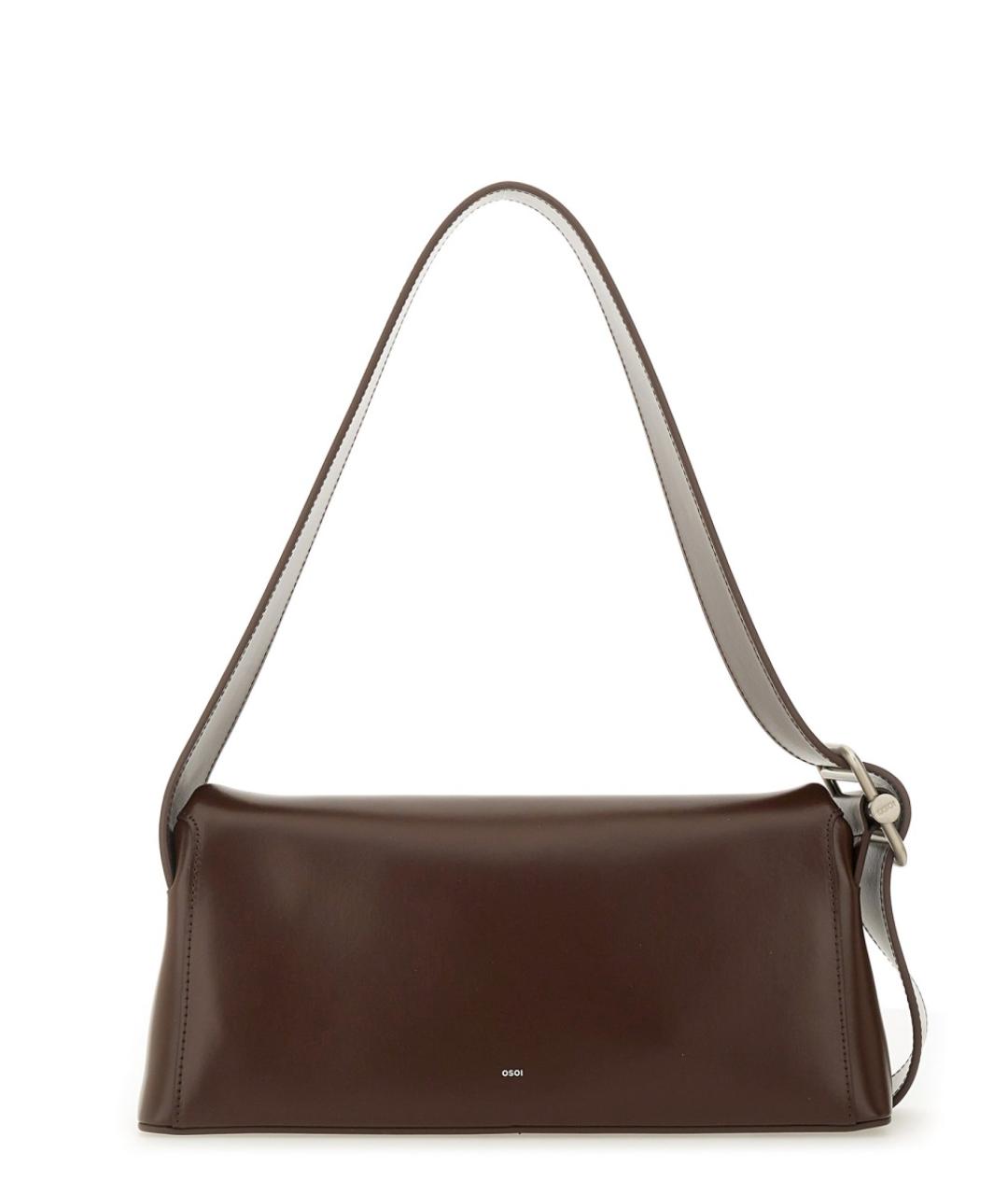 OSOI Коричневая кожаная сумка через плечо, фото 2