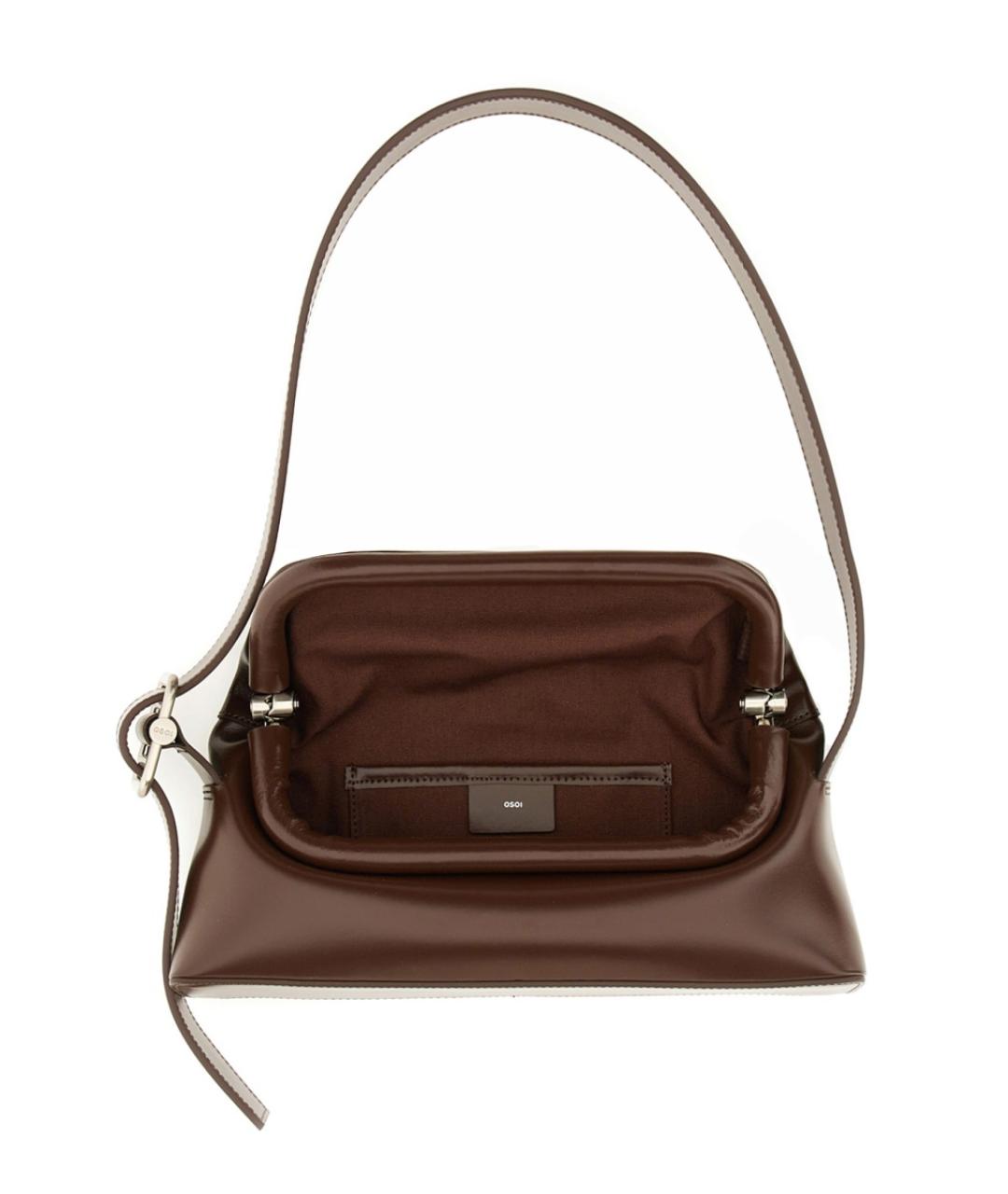 OSOI Коричневая кожаная сумка через плечо, фото 4