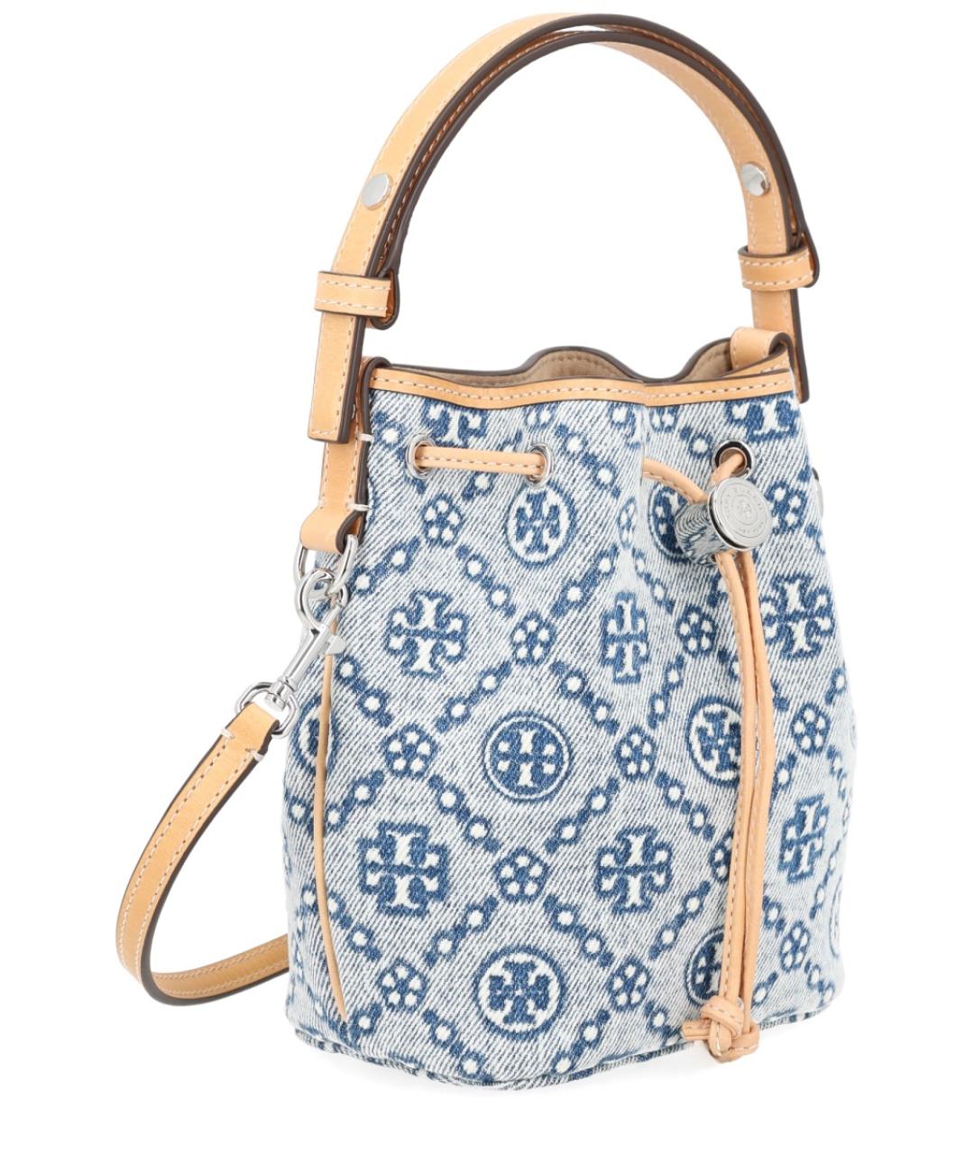 TORY BURCH Голубая сумка с короткими ручками, фото 2