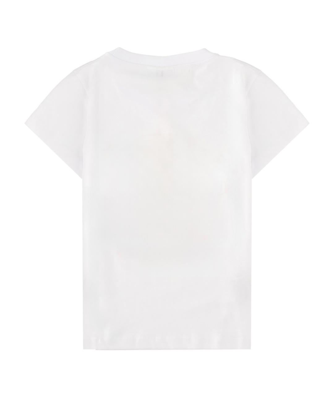 GANNI Белая хлопковая футболка, фото 2