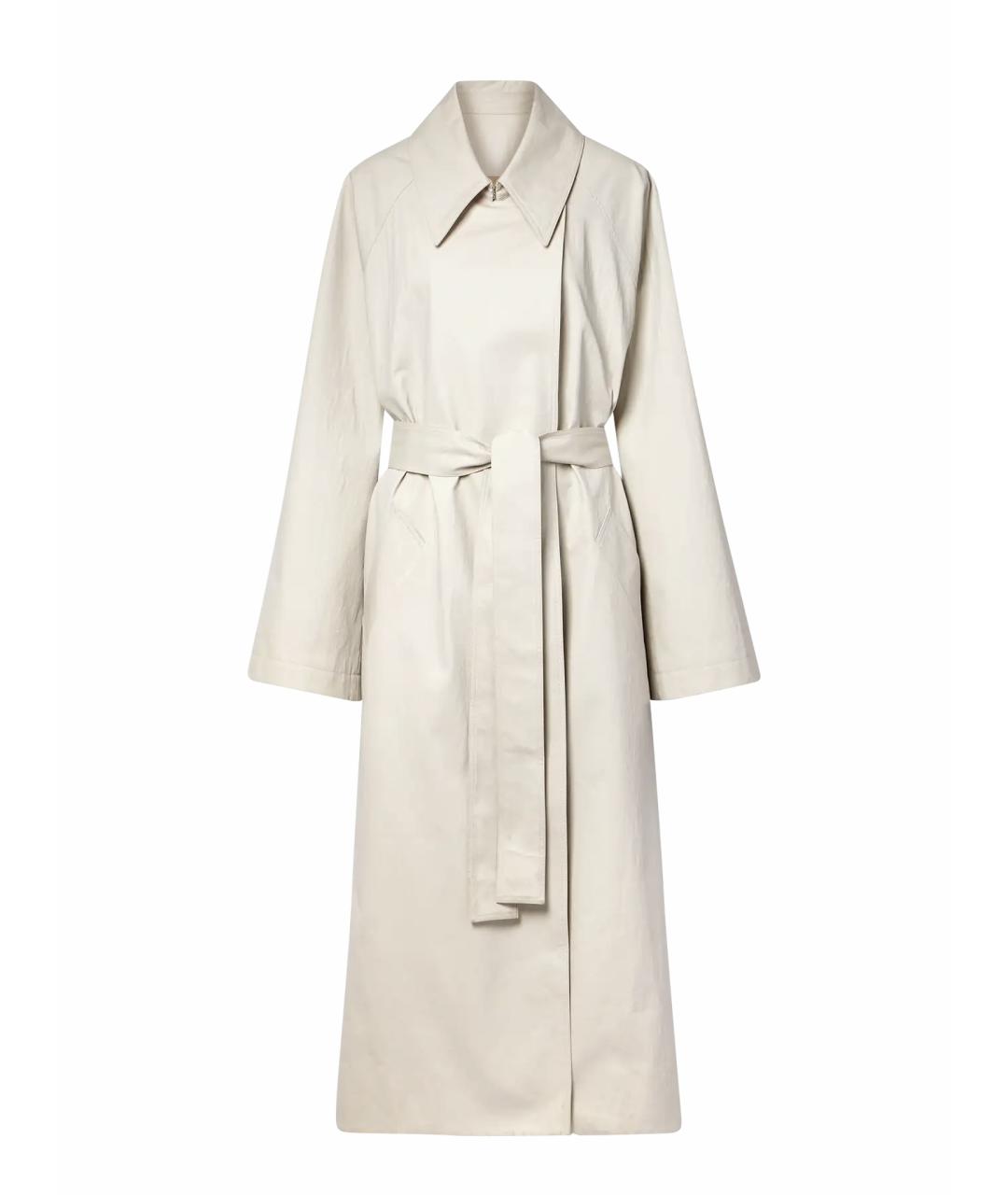 KHAITE Бежевый хлопковый тренч/плащ, фото 1