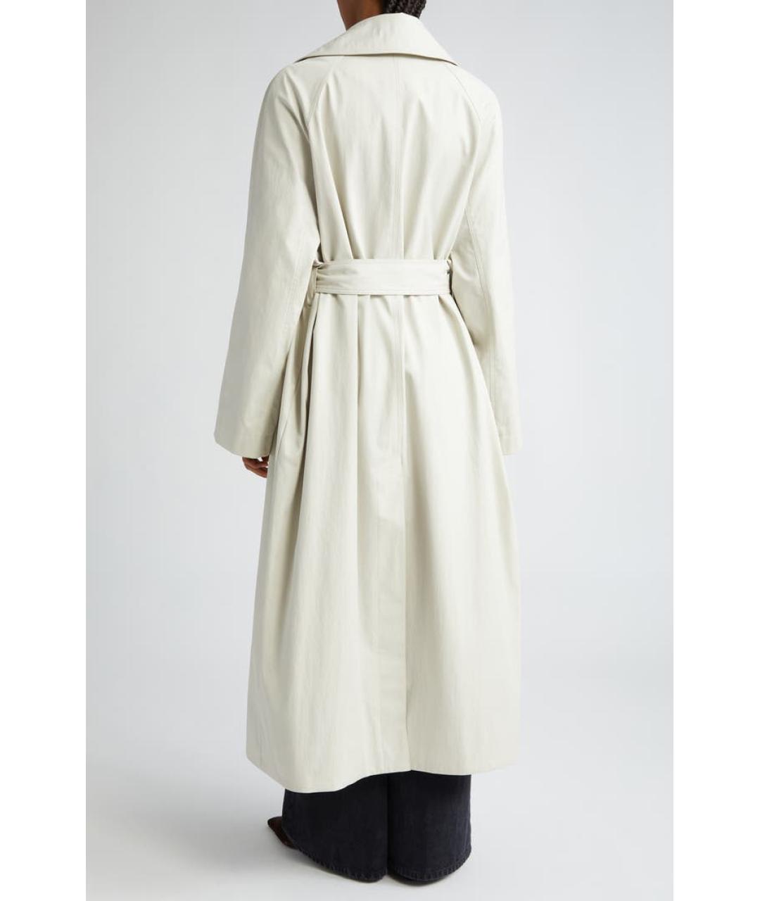 KHAITE Бежевый хлопковый тренч/плащ, фото 7