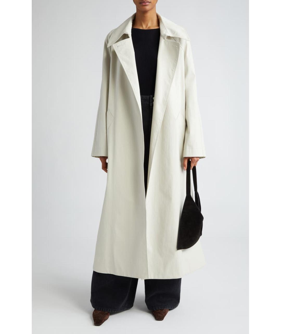 KHAITE Бежевый хлопковый тренч/плащ, фото 6