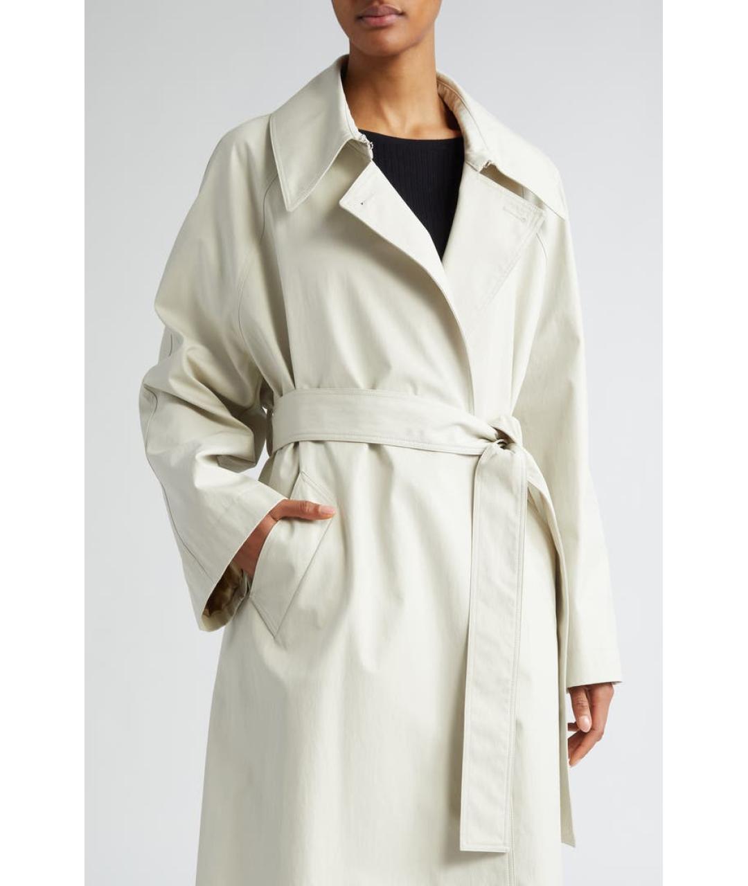 KHAITE Бежевый хлопковый тренч/плащ, фото 8