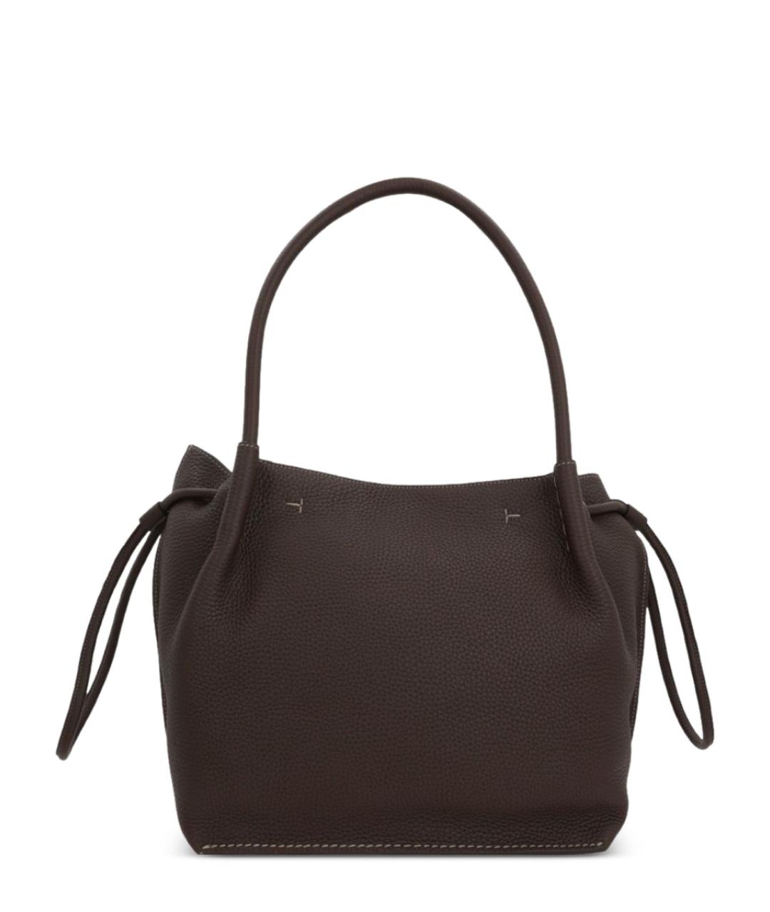 TOD'S Коричневая кожаная сумка тоут, фото 2