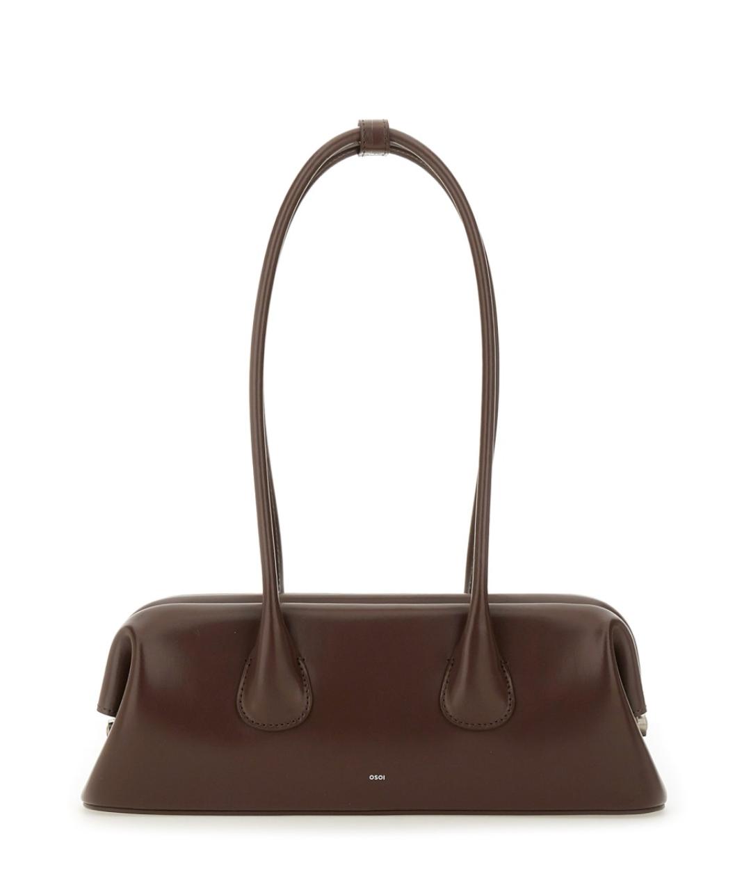 OSOI Коричневая кожаная сумка через плечо, фото 1