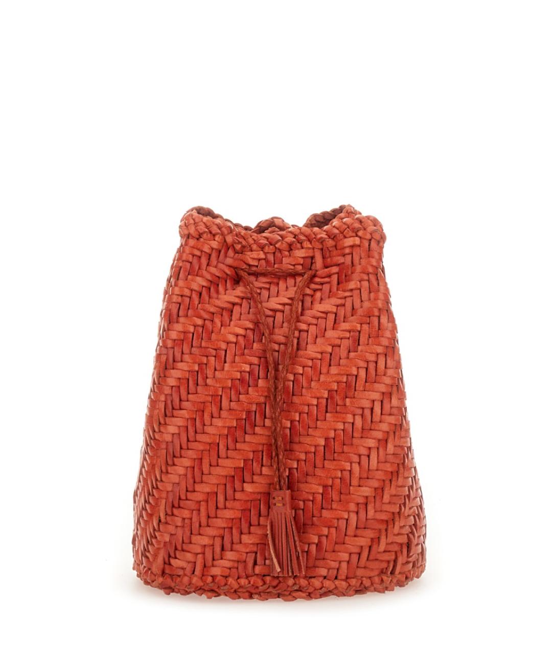 Dragon Diffusion Коралловая кожаная сумка через плечо, фото 3