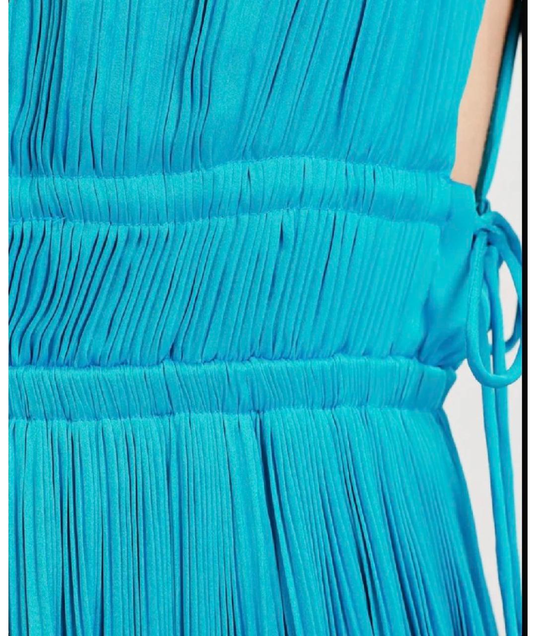 TWIN-SET Голубое полиэстеровое вечернее платье, фото 7
