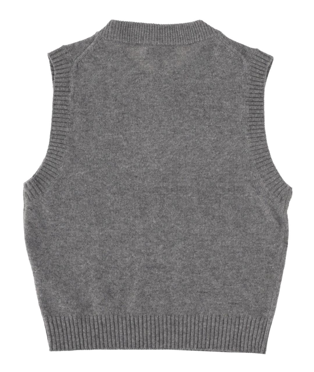 GANNI Серая шерстяная жилетка, фото 2