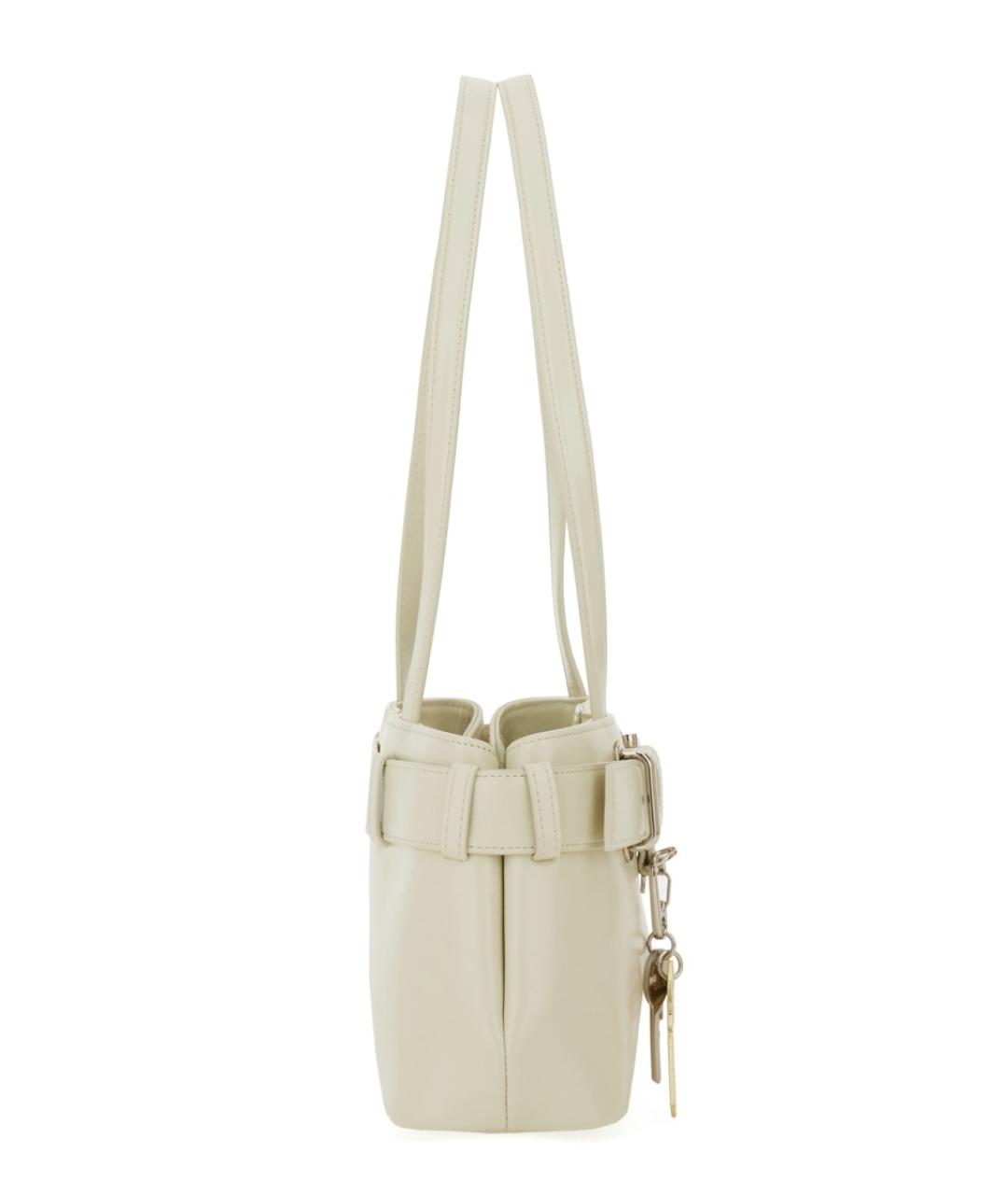 OSOI Белая кожаная сумка через плечо, фото 3