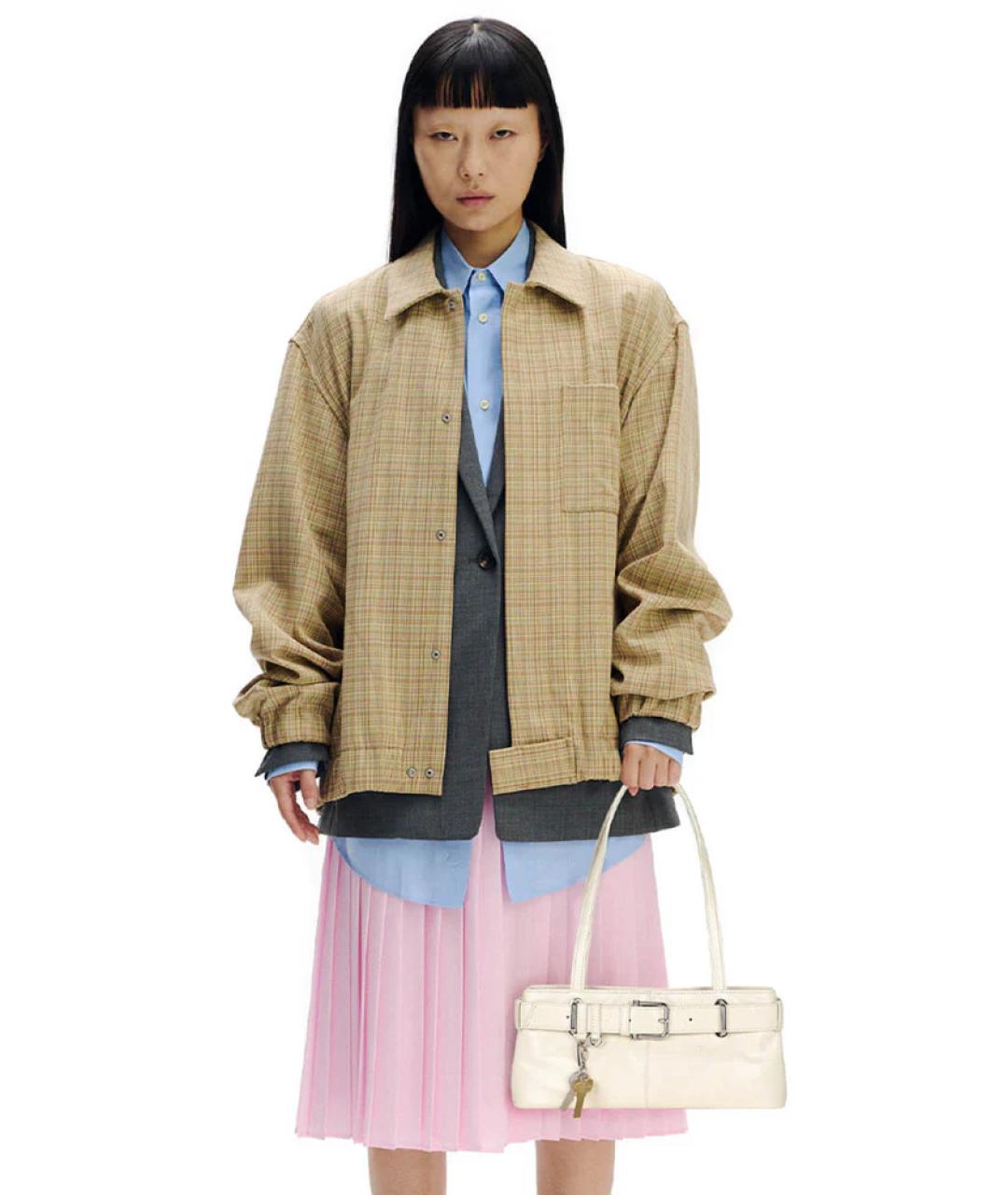 OSOI Белая кожаная сумка через плечо, фото 5