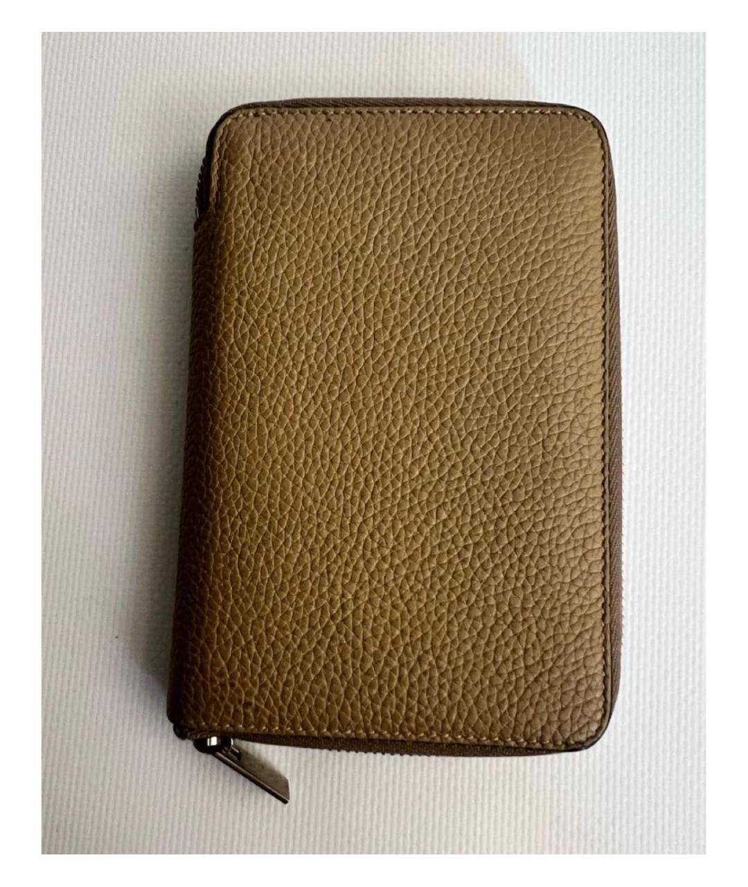 CELINE Бежевый кожаный кошелек, фото 8