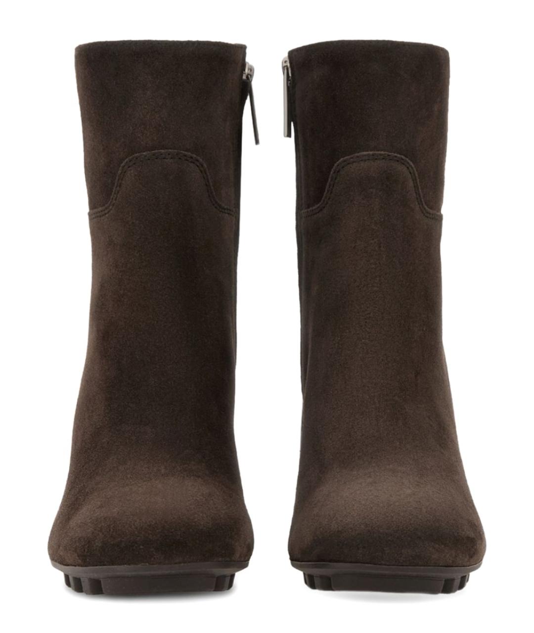 HOGAN Коричневые замшевые ботильоны, фото 3