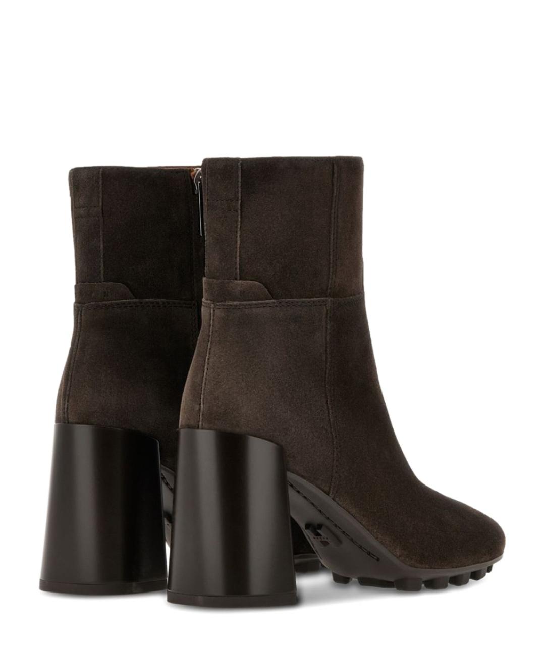 HOGAN Коричневые замшевые ботильоны, фото 4