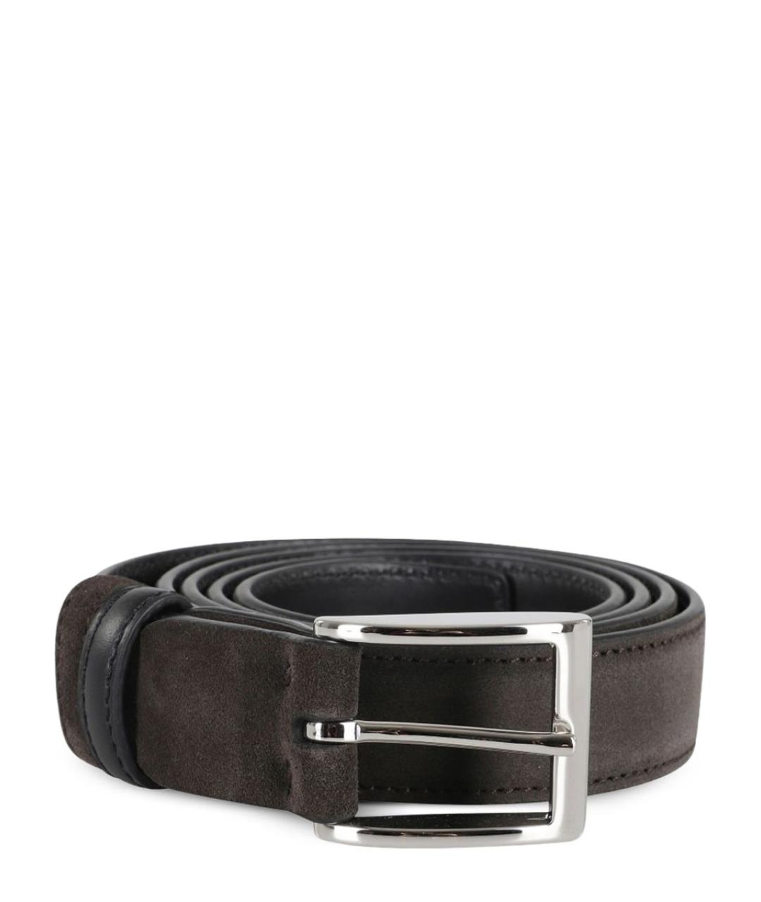 HOGAN Коричневый кожаный ремень, фото 1