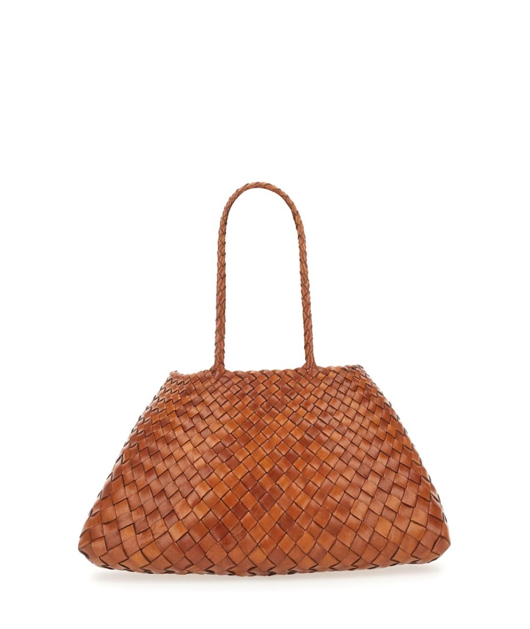 Dragon Diffusion Коричневая кожаная сумка тоут, фото 2