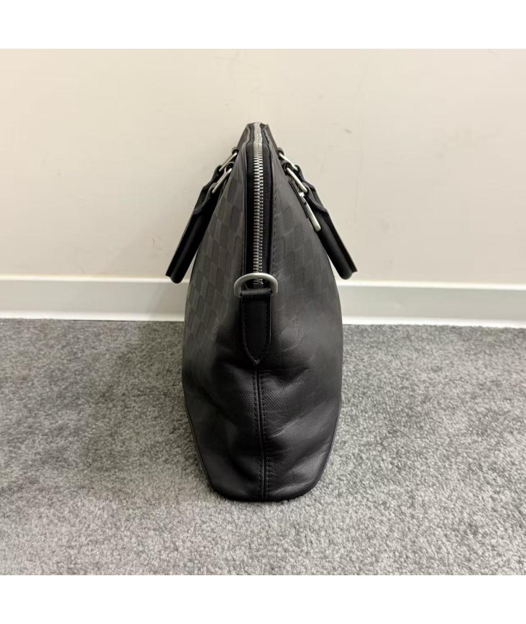 LOUIS VUITTON Черная сумка с короткими ручками, фото 4