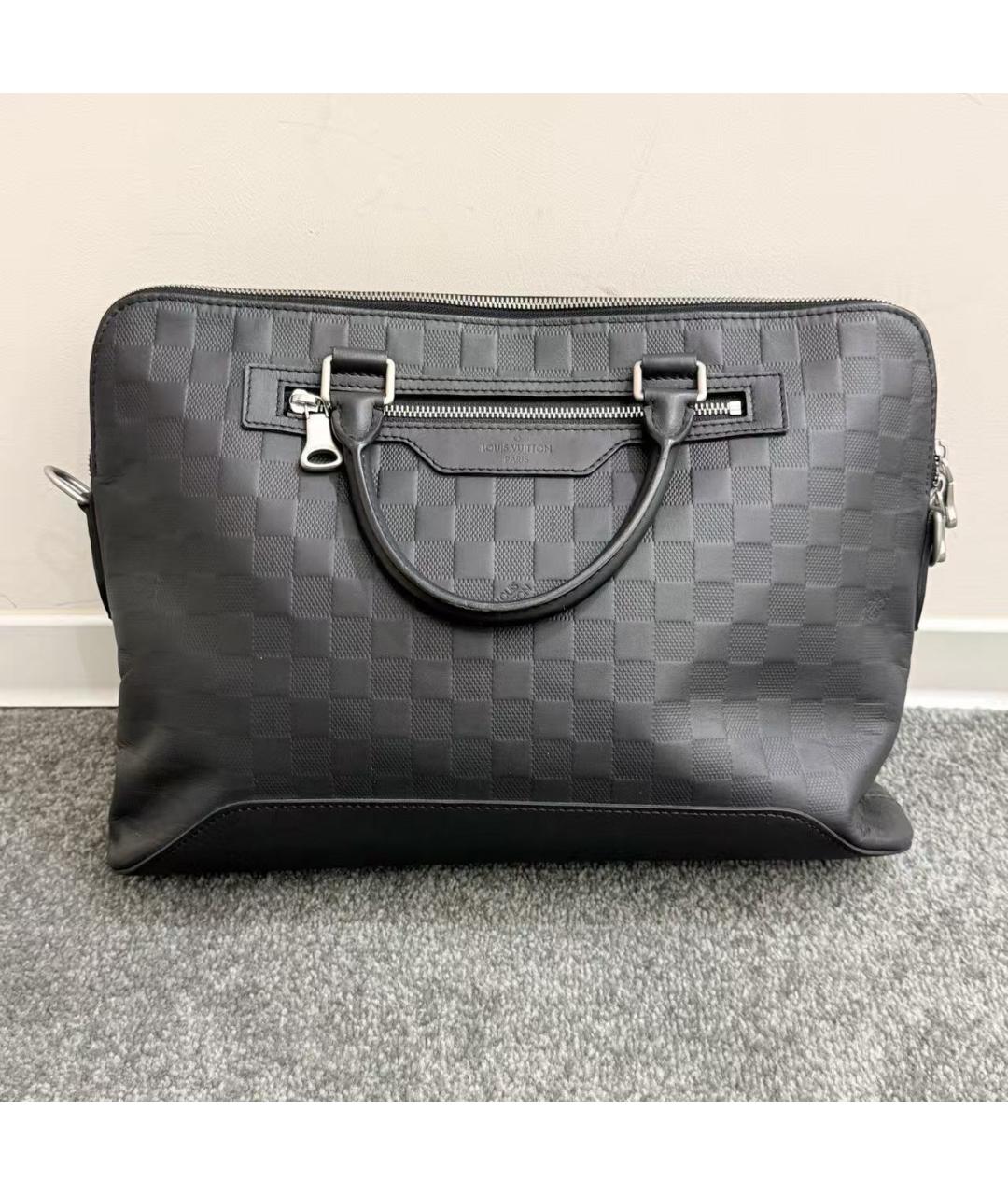 LOUIS VUITTON Черная сумка с короткими ручками, фото 2