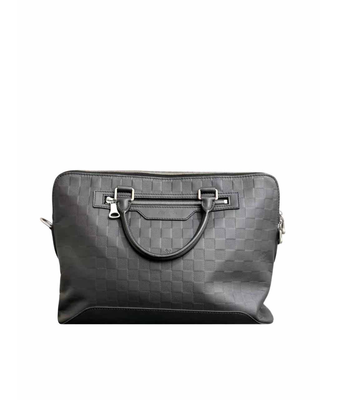 LOUIS VUITTON Черная сумка с короткими ручками, фото 1