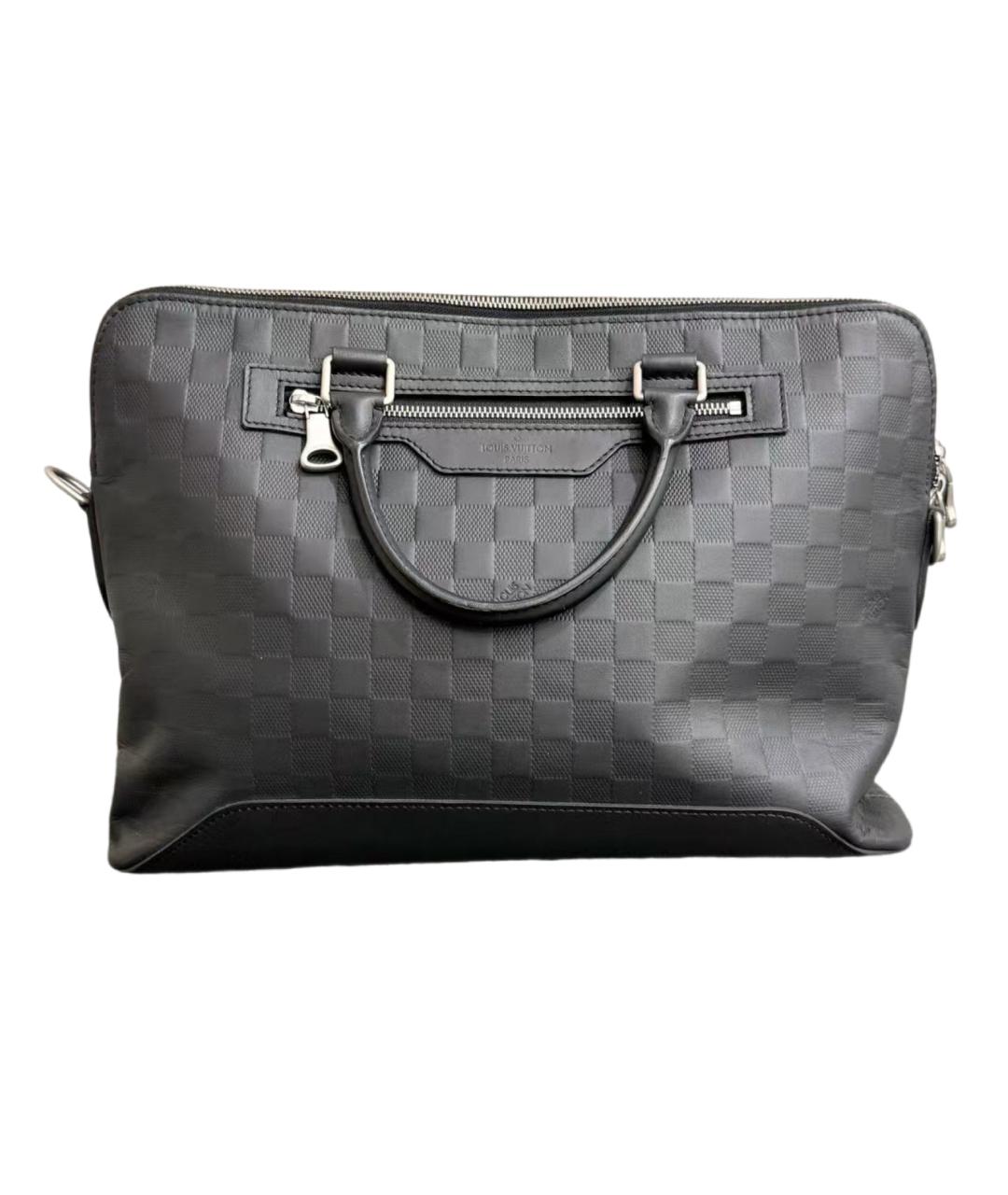 LOUIS VUITTON Черная сумка с короткими ручками, фото 6