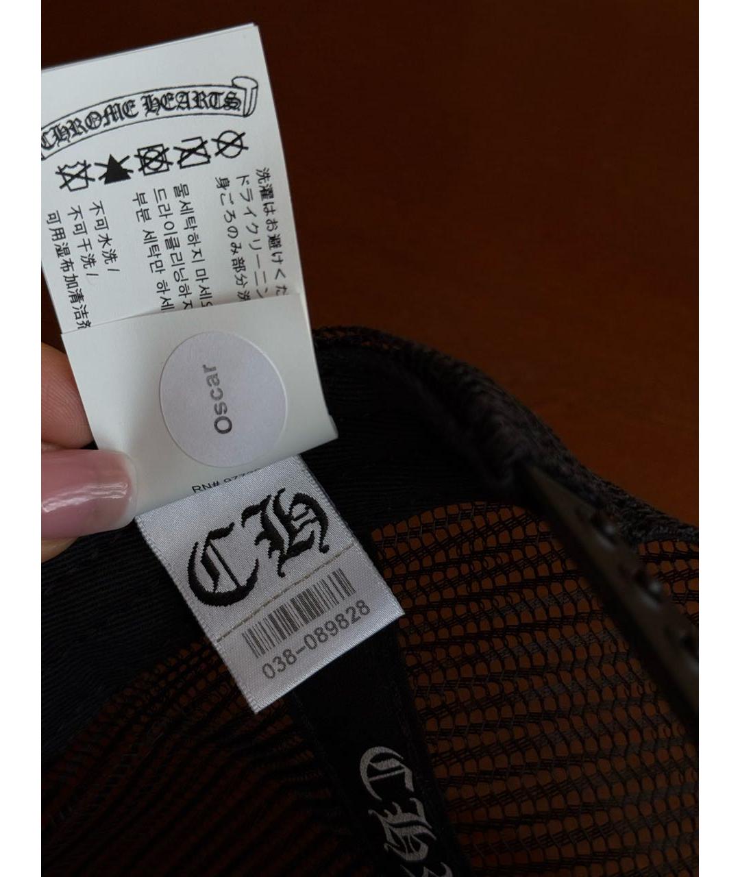 CHROME HEARTS Черная синтетическая кепка/бейсболка, фото 8