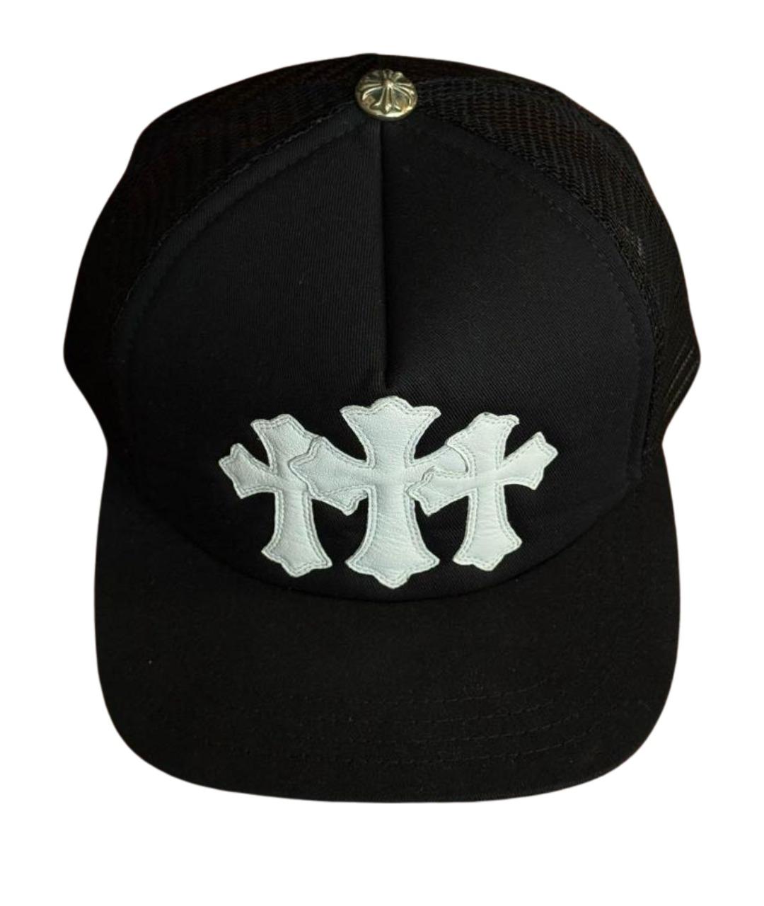 CHROME HEARTS Черная синтетическая кепка/бейсболка, фото 1