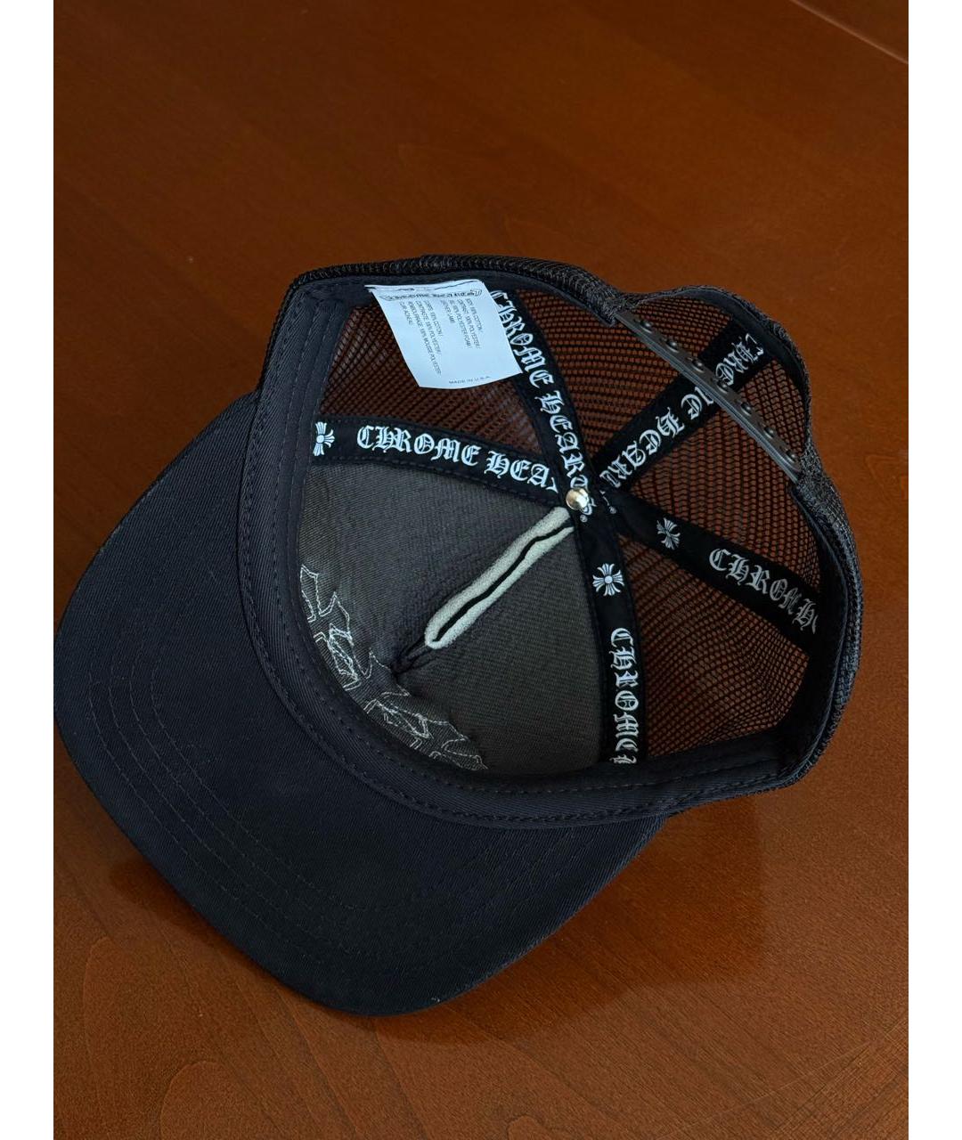 CHROME HEARTS Черная синтетическая кепка/бейсболка, фото 4