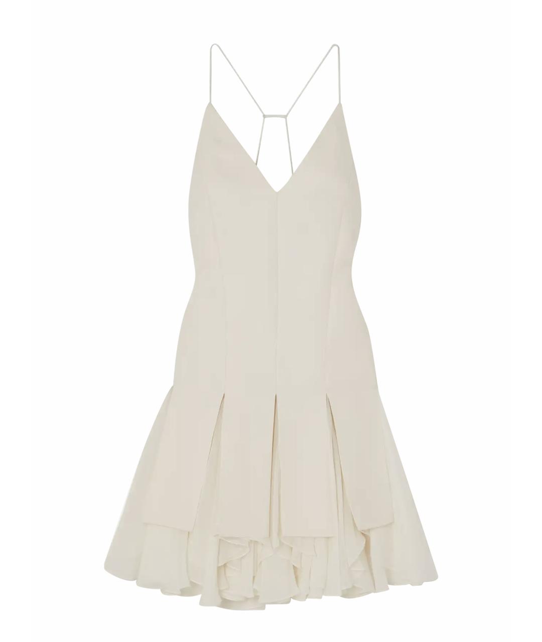 KHAITE Бежевое вискозное коктейльное платье, фото 1