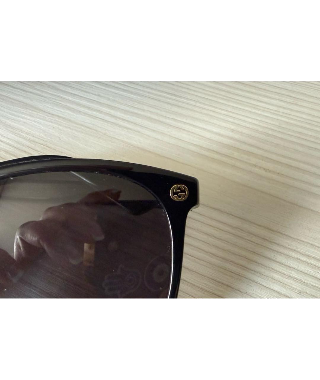 GUCCI Черные пластиковые солнцезащитные очки, фото 4