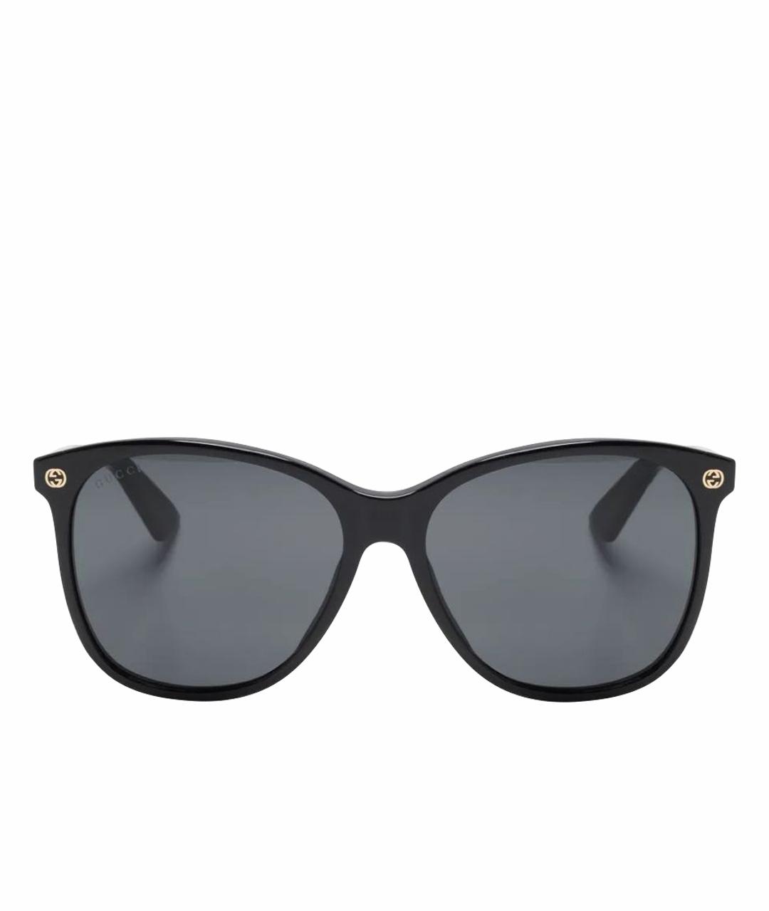 GUCCI Черные пластиковые солнцезащитные очки, фото 1