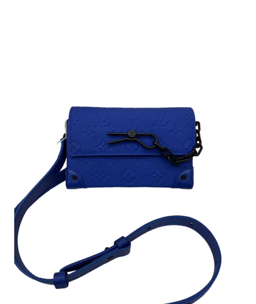 LOUIS VUITTON Голубая сумка через плечо, фото 9