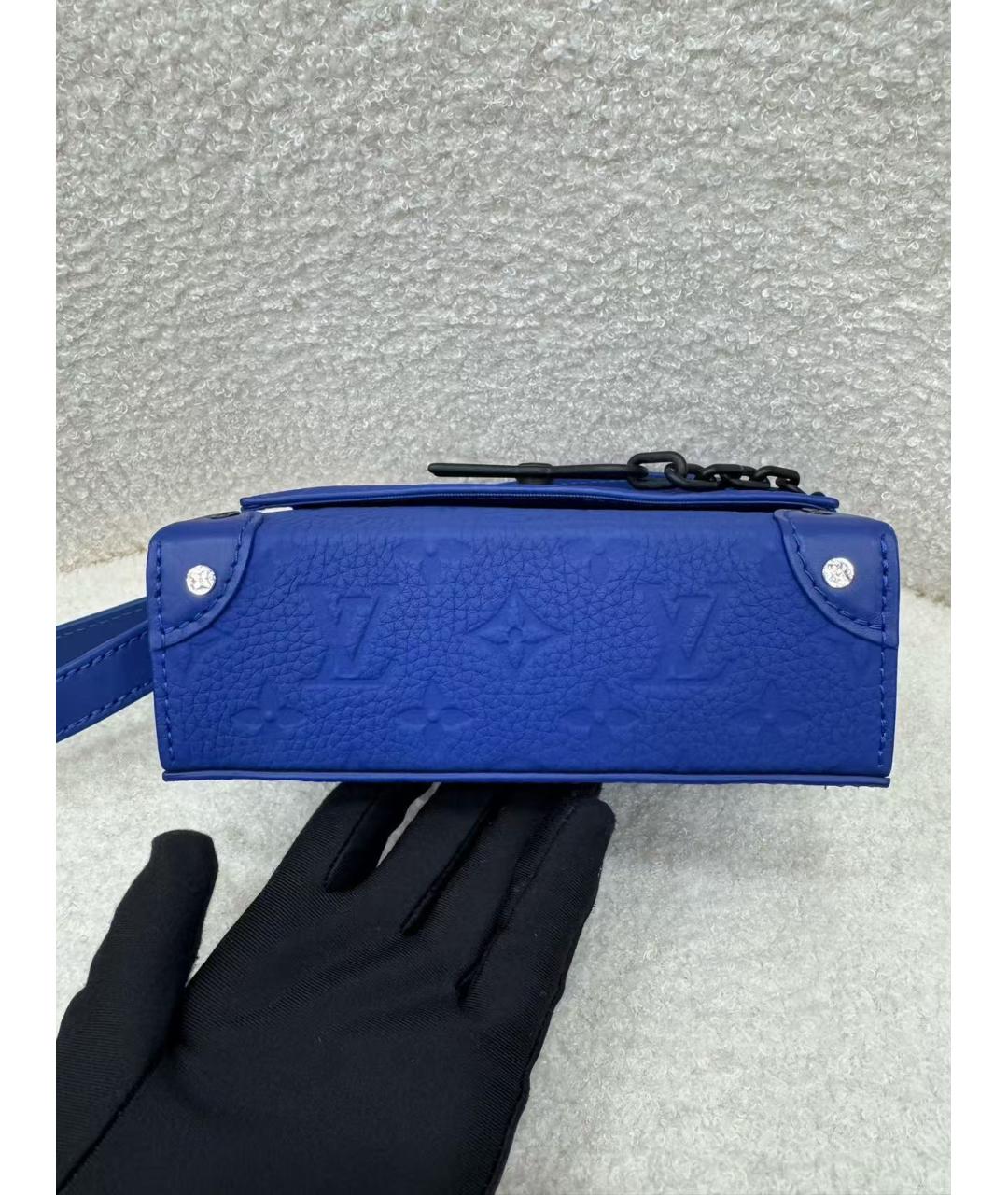 LOUIS VUITTON Голубая сумка через плечо, фото 3