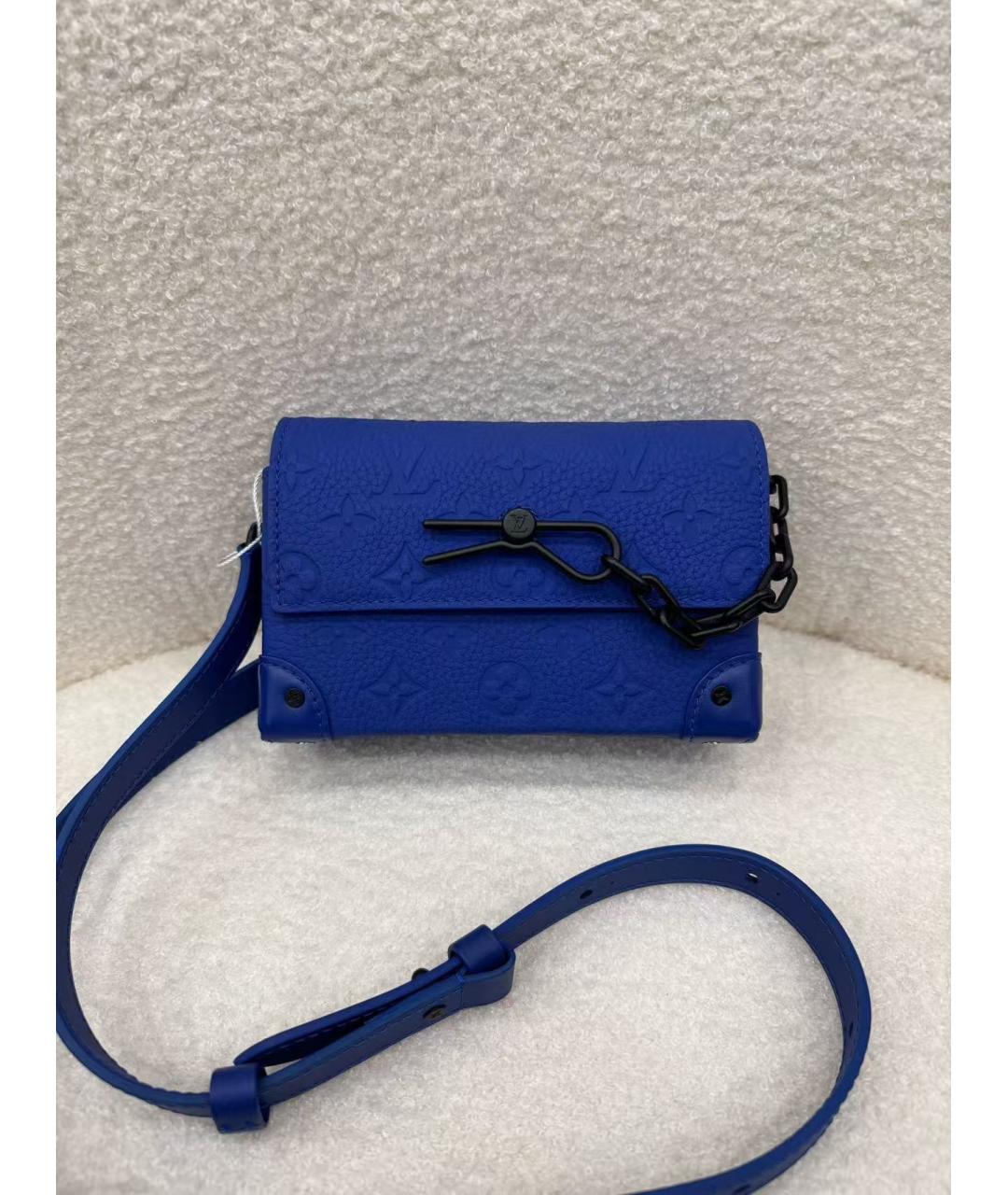 LOUIS VUITTON Голубая сумка через плечо, фото 2