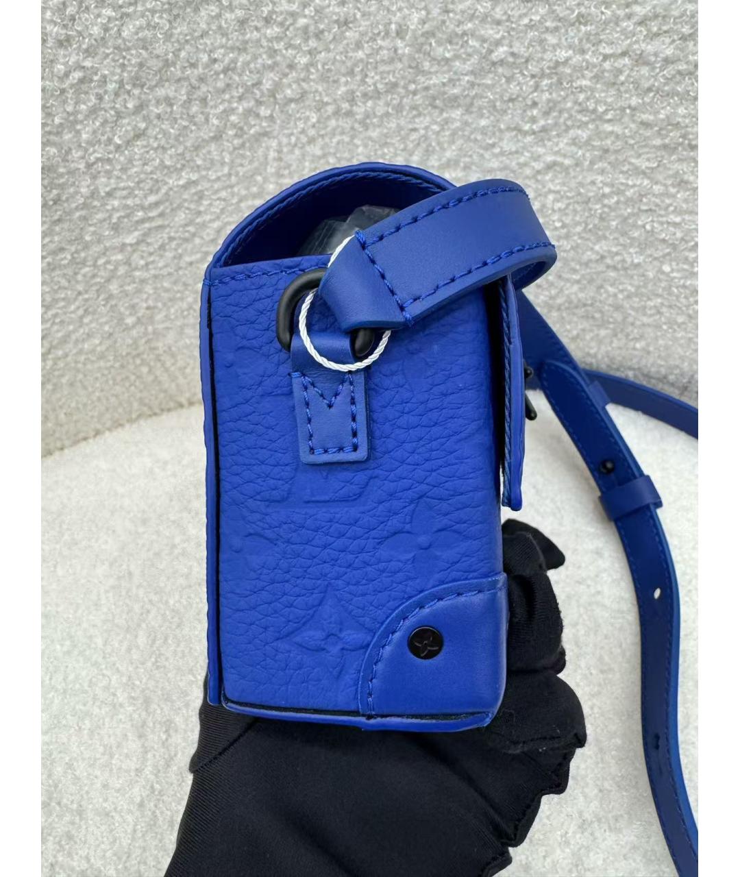 LOUIS VUITTON Голубая сумка через плечо, фото 6