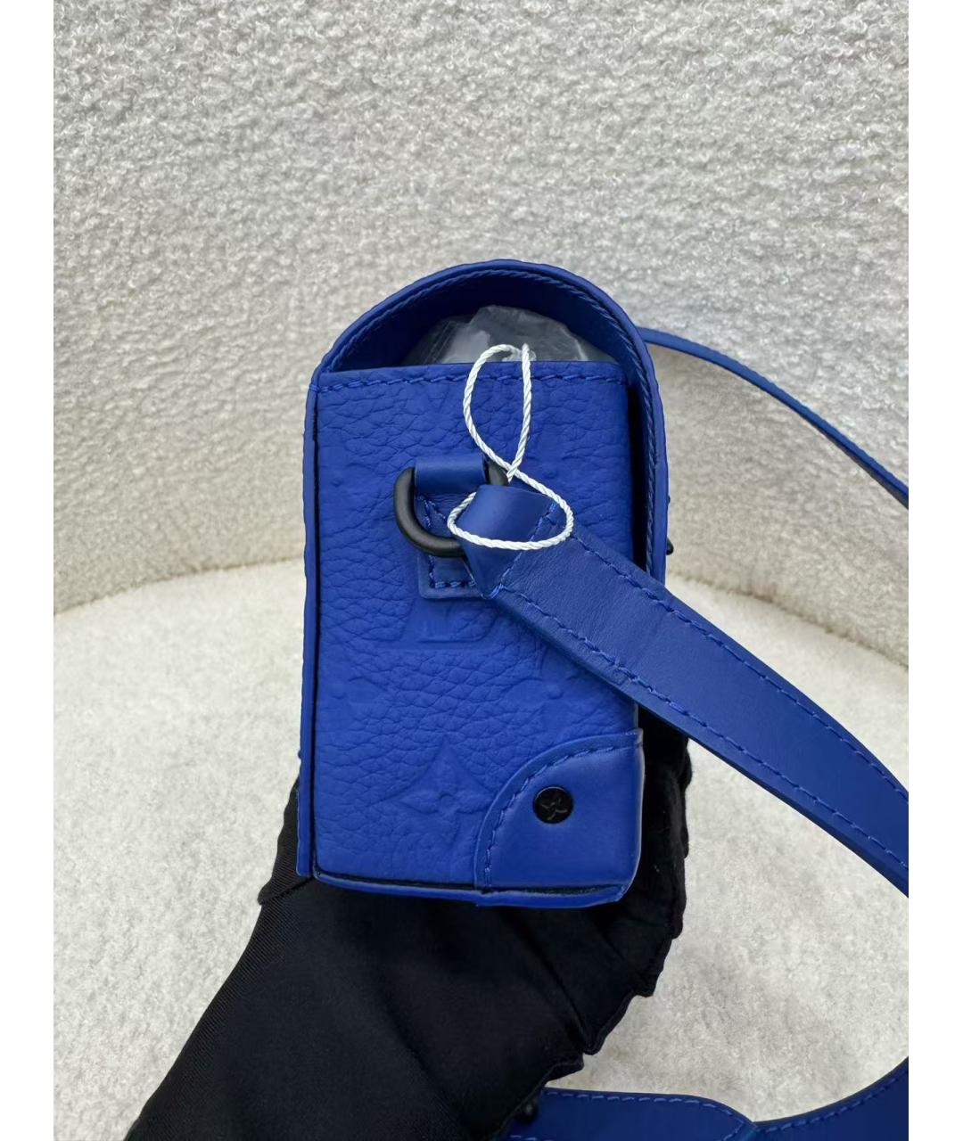 LOUIS VUITTON Голубая сумка через плечо, фото 5