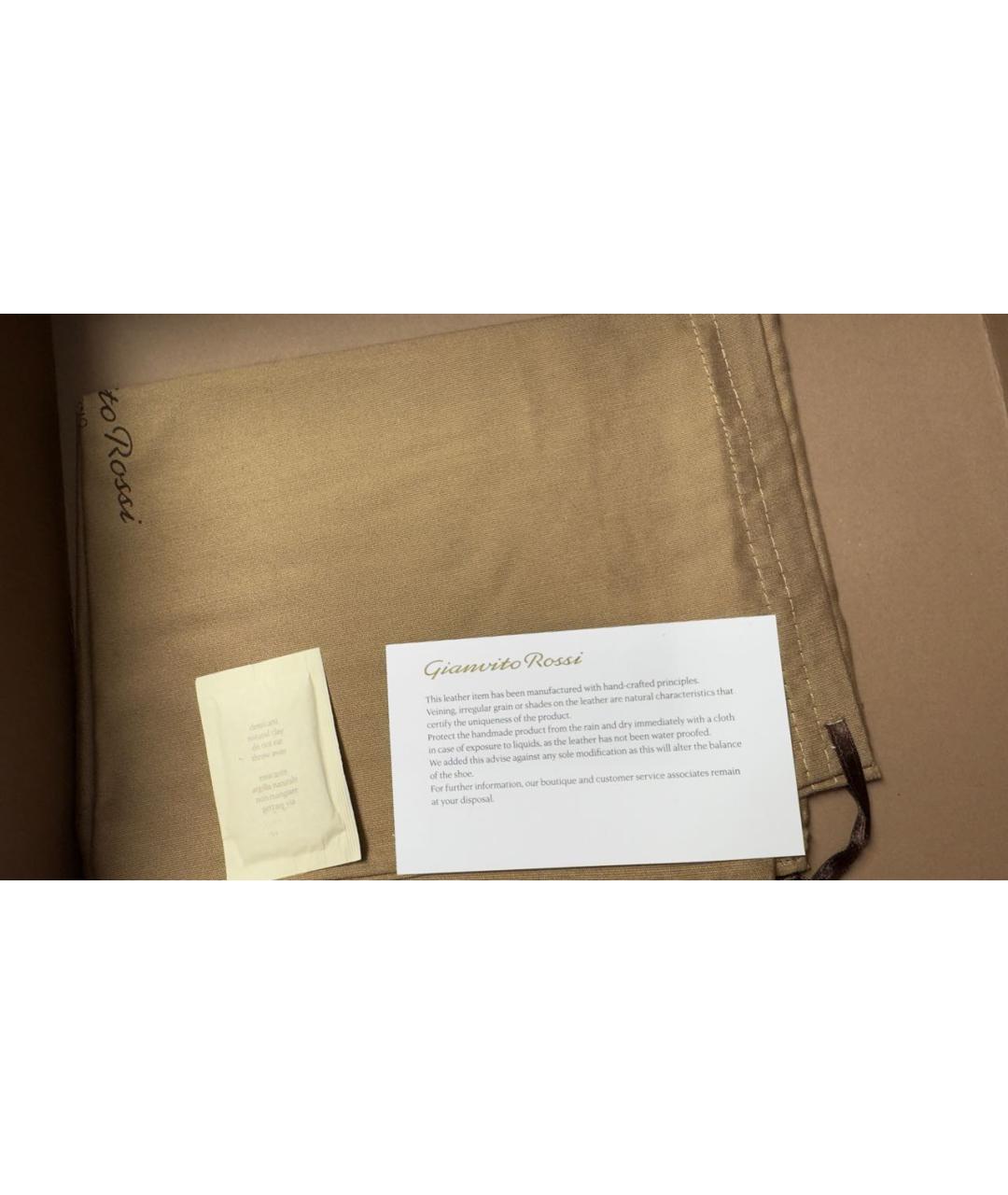 SERGIO ROSSI Черные кожаные ботильоны, фото 7