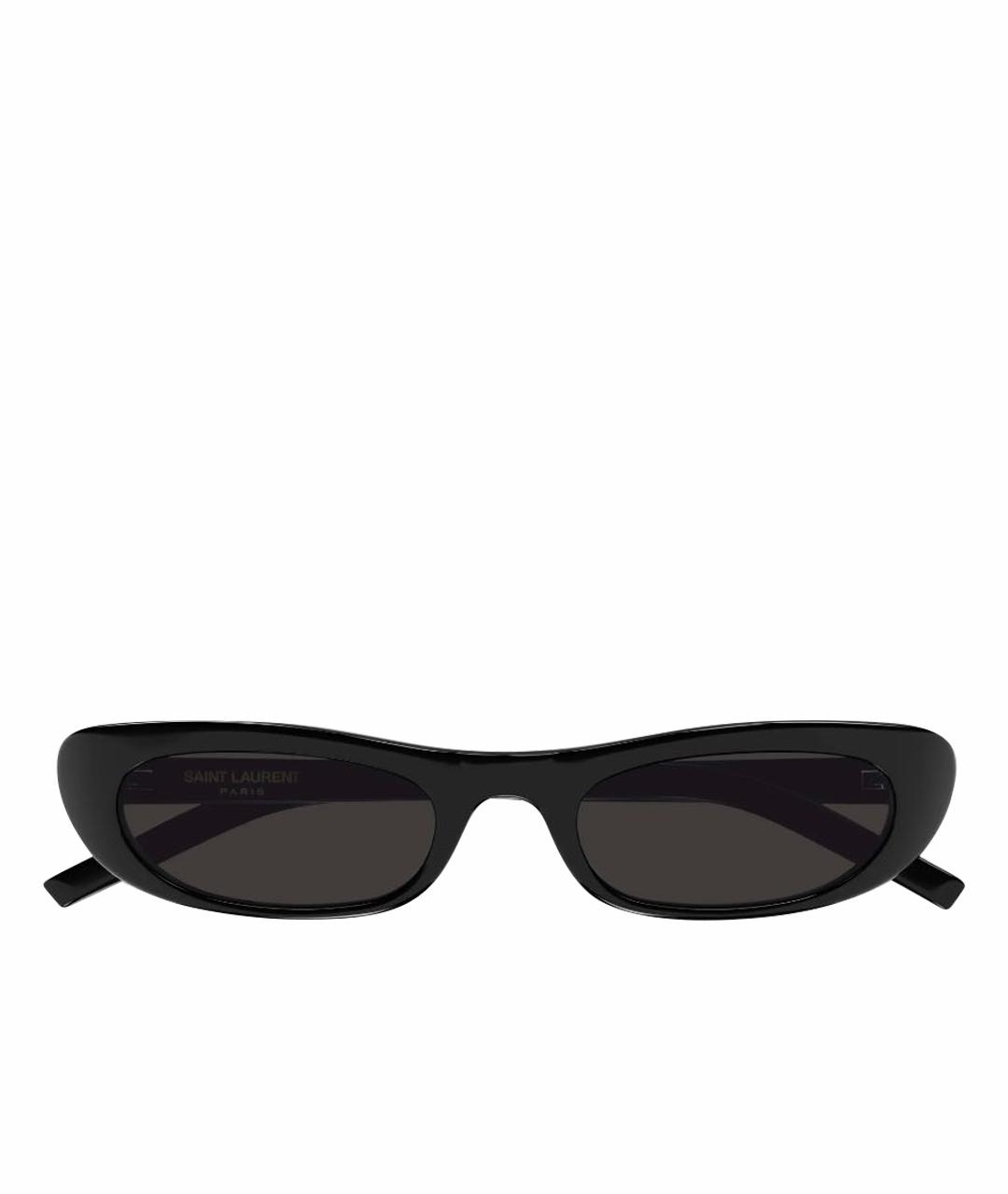SAINT LAURENT Черные пластиковые солнцезащитные очки, фото 1