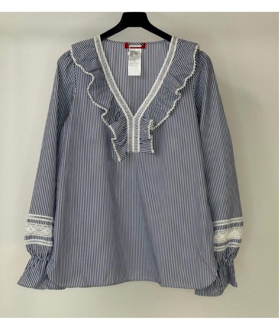 MAX&CO Голубая хлопковая блузы, фото 8