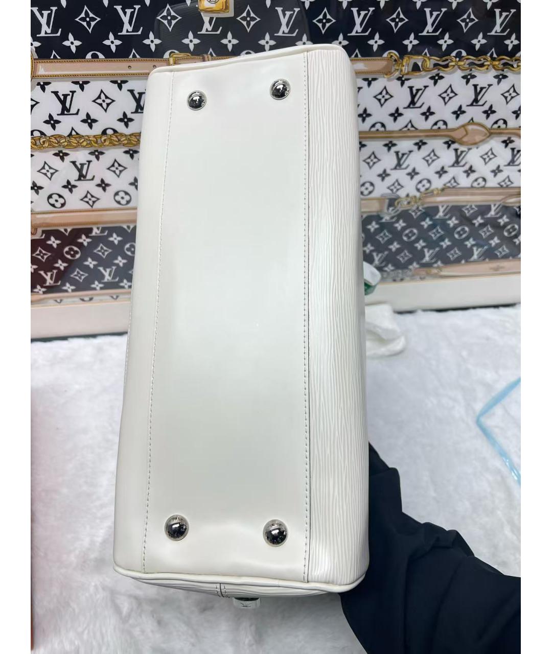 LOUIS VUITTON Белая сумка с короткими ручками, фото 6