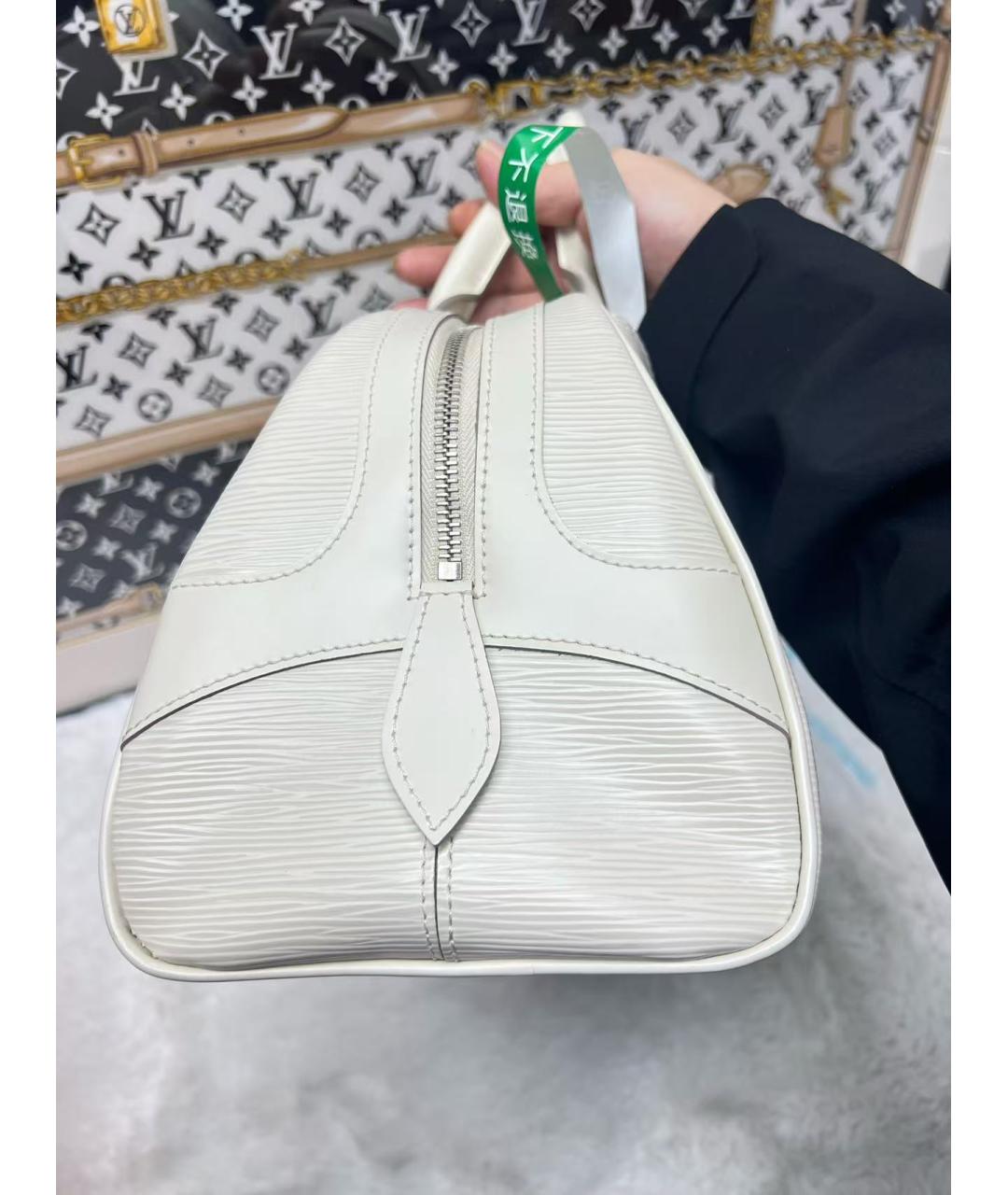 LOUIS VUITTON Белая сумка с короткими ручками, фото 4