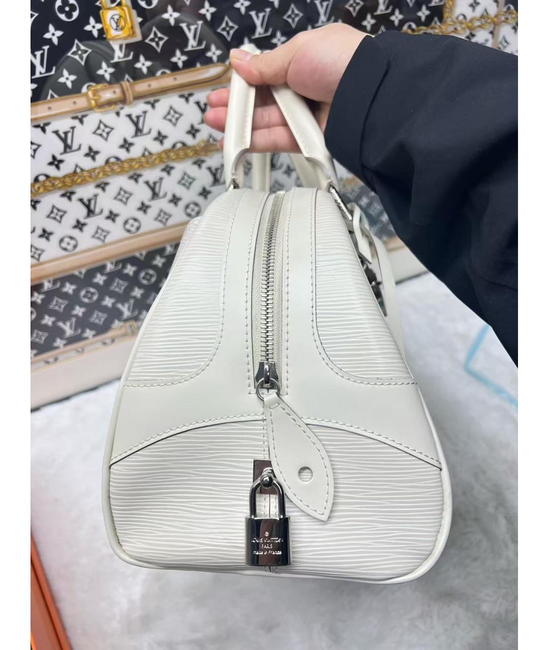 LOUIS VUITTON Белая сумка с короткими ручками, фото 5