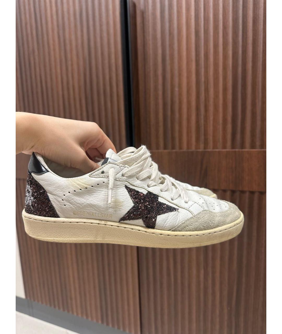 GOLDEN GOOSE DELUXE BRAND Белые кожаные кроссовки, фото 6