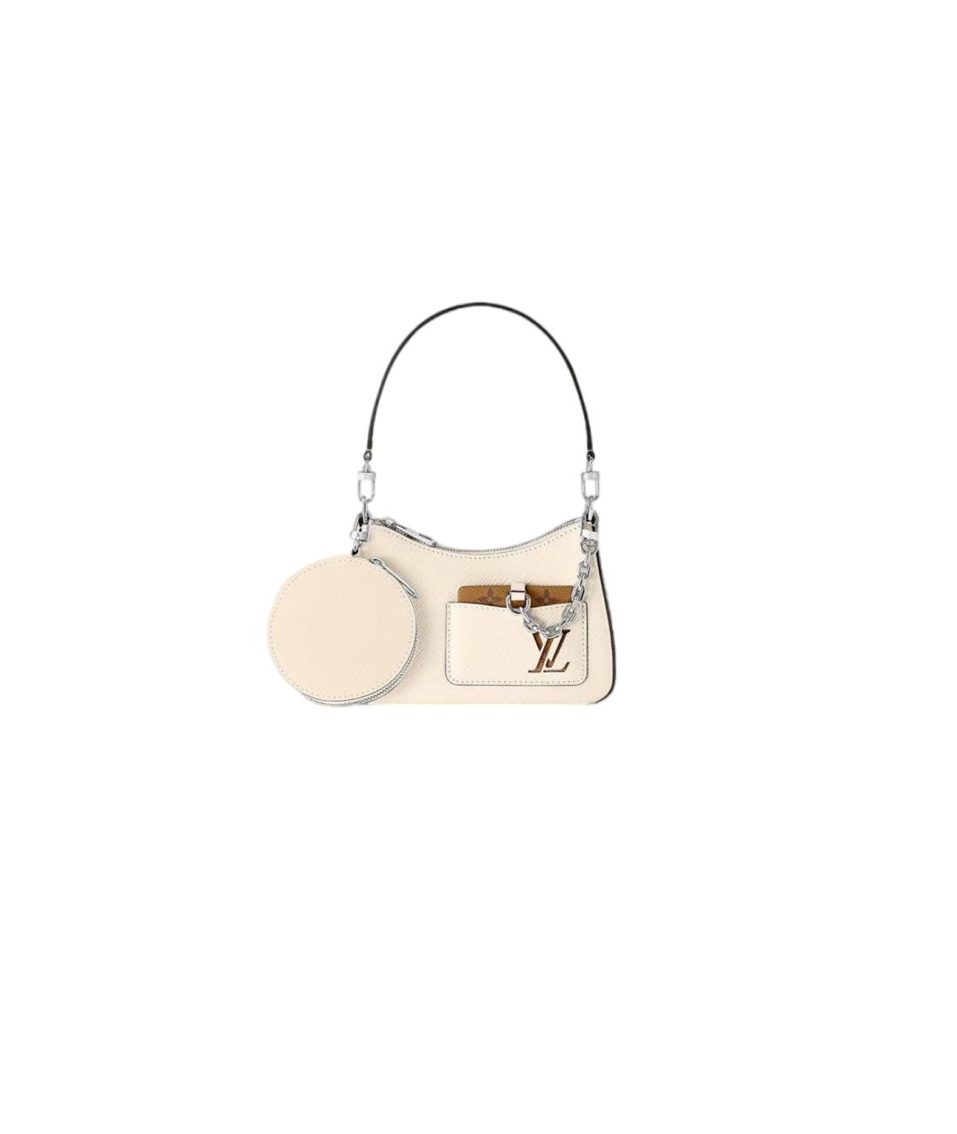 LOUIS VUITTON Белая сумка через плечо, фото 7