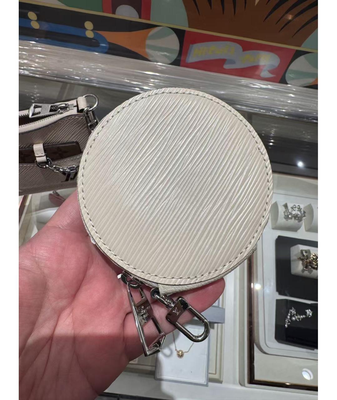 LOUIS VUITTON Белая сумка через плечо, фото 6