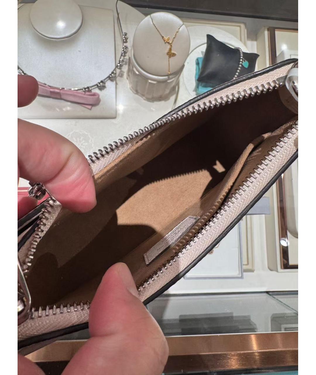 LOUIS VUITTON Белая сумка через плечо, фото 5