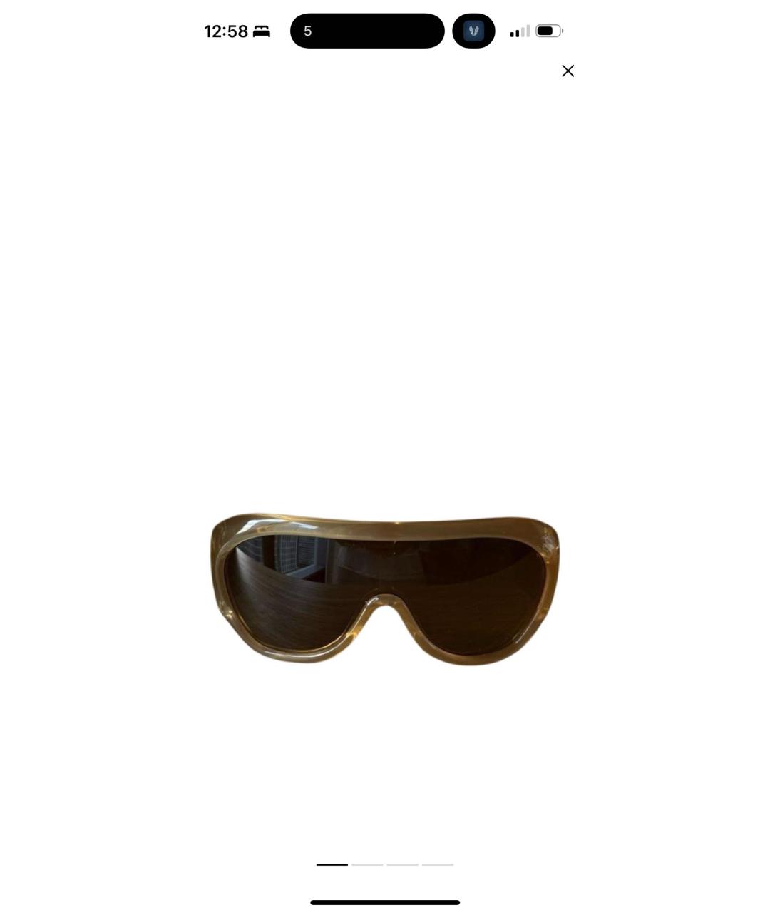 PHOEBE PHILO Желтые пластиковые солнцезащитные очки, фото 5