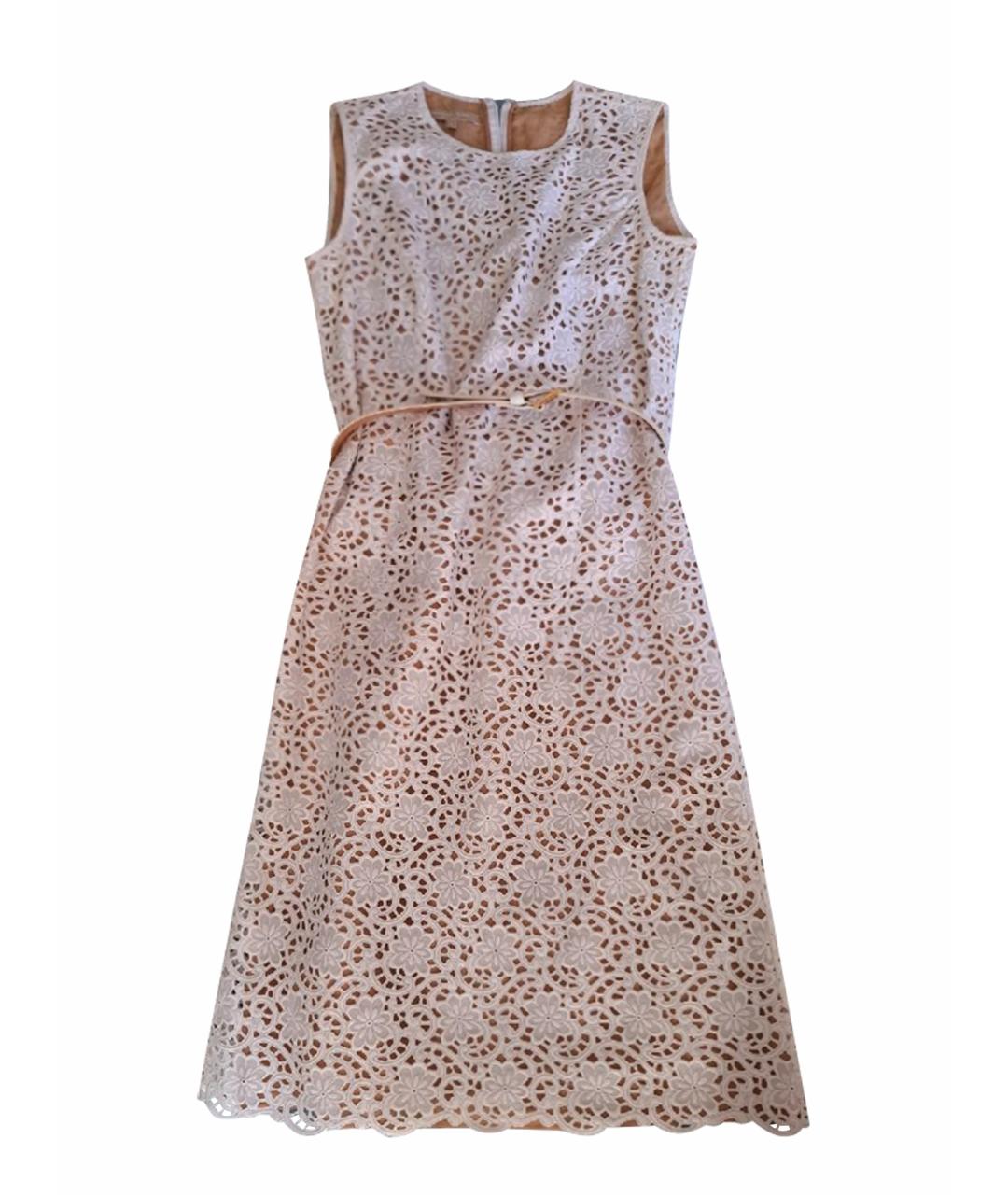 MICHAEL KORS Белое хлопковое повседневное платье, фото 1