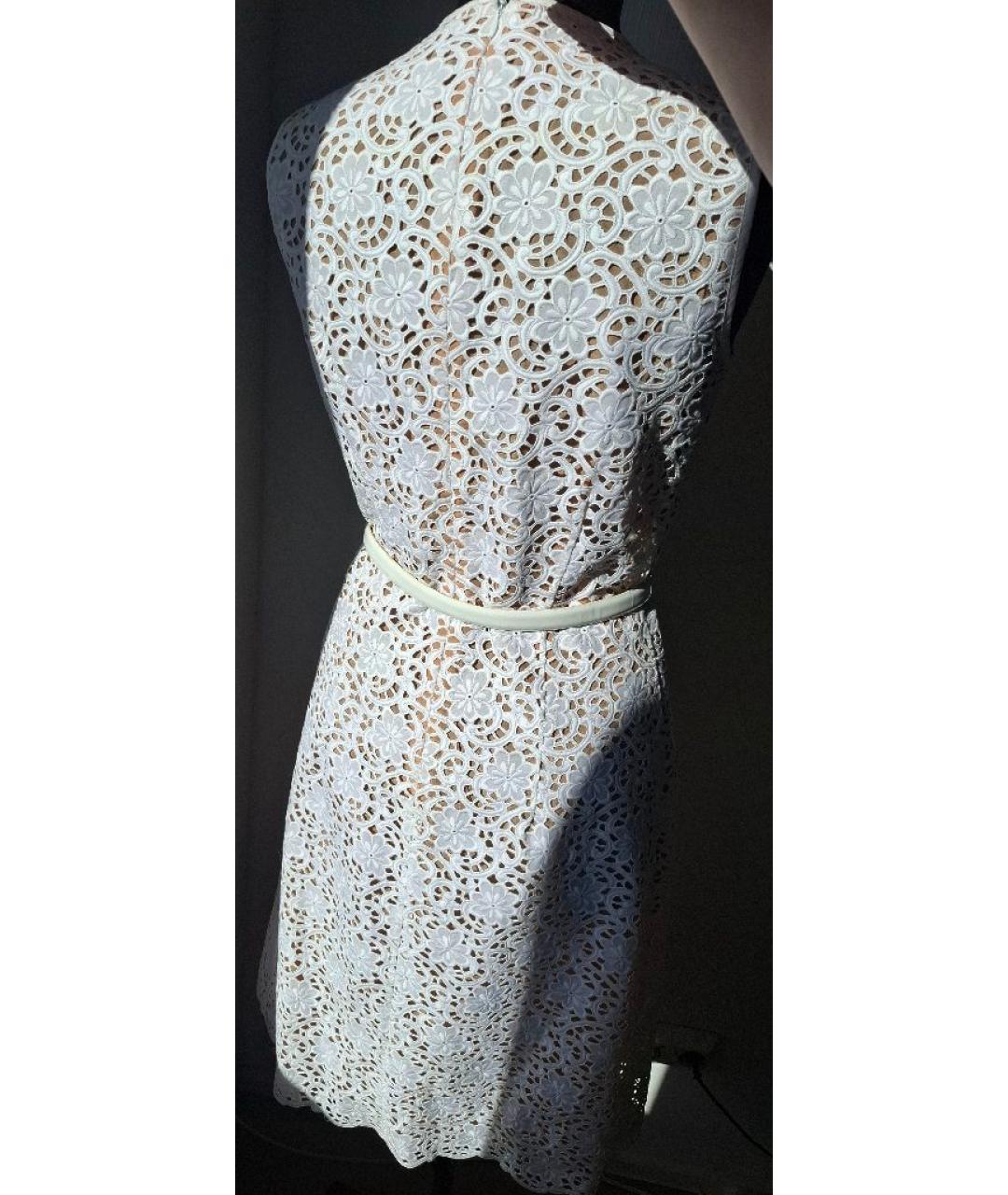 MICHAEL KORS Белое хлопковое повседневное платье, фото 2